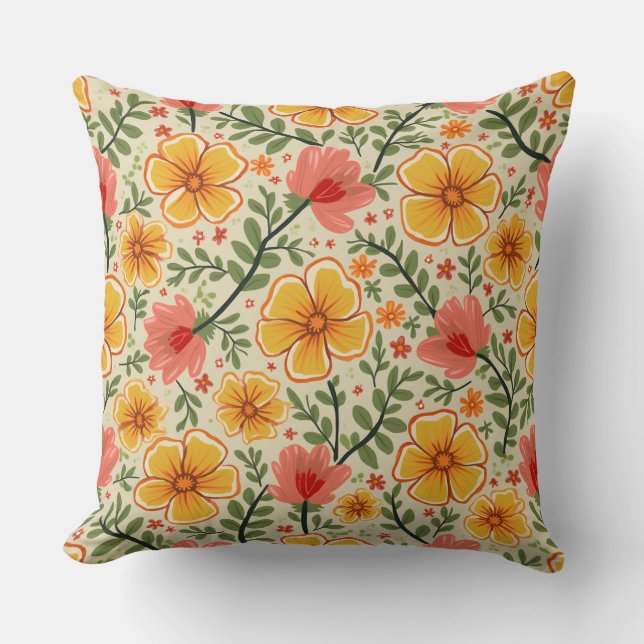 Spring Flower Cushion (Front)