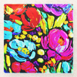 "Spring Flower" Cute Art. Buy Now Glass Coaster