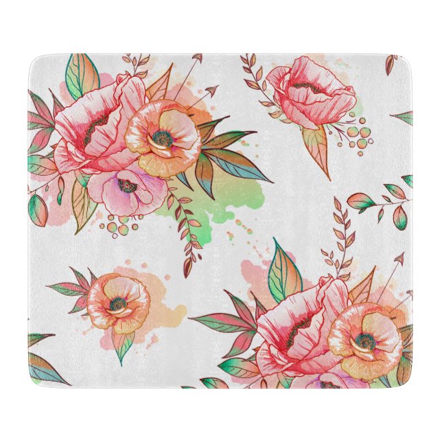 spring Flower Cutting Board (Front)