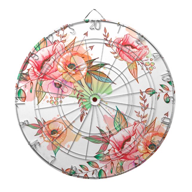 spring Flower Dartboard (Front)