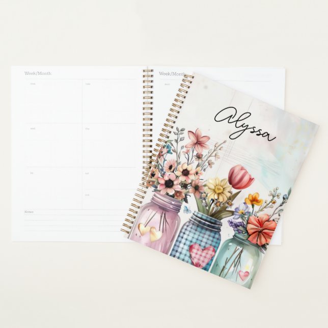 Spring Flower Design with Name Planner (Display)