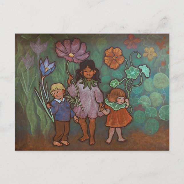Spring Flower Fairies postcard (Front)