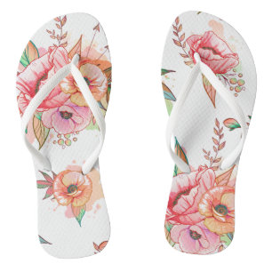 spring Flower Flip Flops
