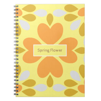 spring flower floral pattern notebook