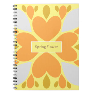 spring flower floral pattern notebook