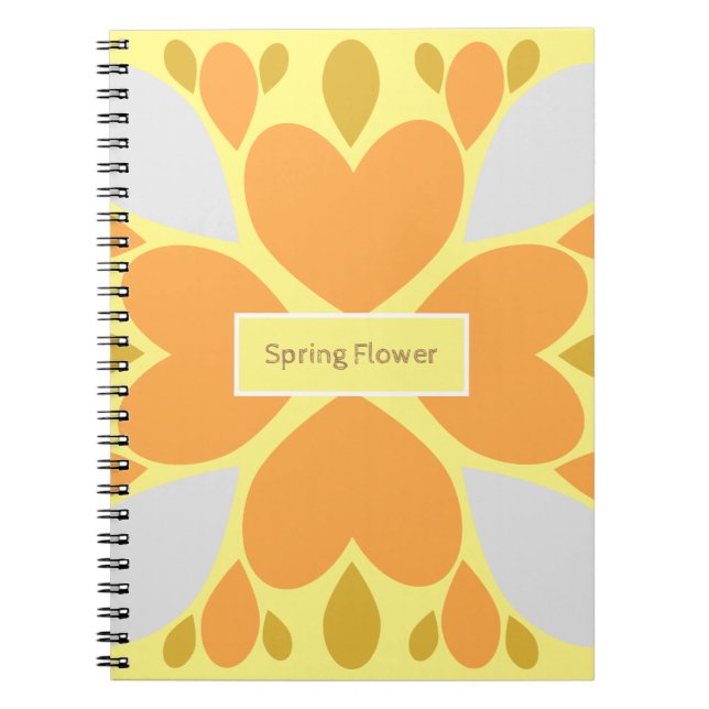 spring flower floral pattern notebook (Front)