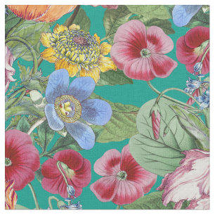 Spring Flower Garden Pattern Fabric