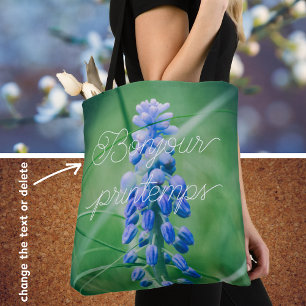 Spring Flower (Grape Hyacinth) Tote Bag