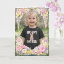 Spring Flower Happy Easter Personalised Photo