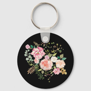 spring flower key ring