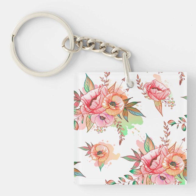spring Flower Key Ring (Front)