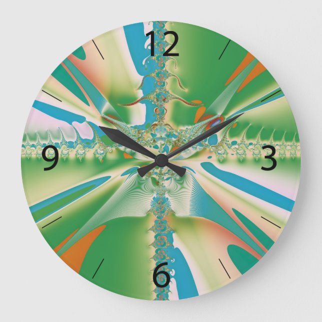 Spring Flower Large Clock (Front)