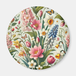 Spring flower magnet