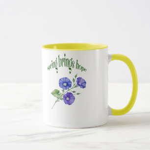 Spring Flower Mug – "Spring Brings Hope" Design