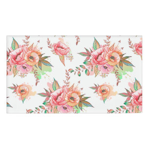 spring Flower Name Tag