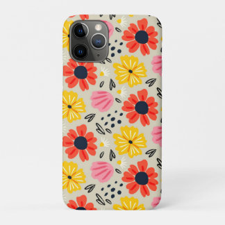 Spring Flower Pattern iPhone 11 Pro Case