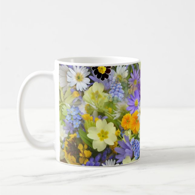Spring Flower Selection Coffee Mug (Left)