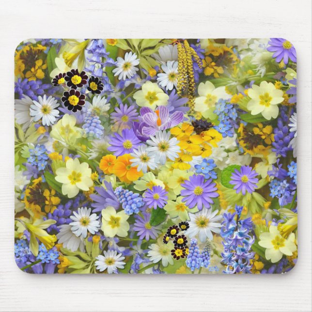 Spring Flower Selection Mouse Mat (Front)