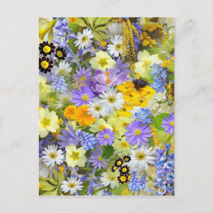Spring Flower Selection Postcard