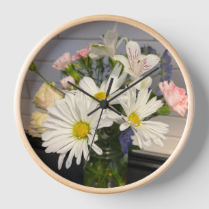 Spring Flower Wall Clock