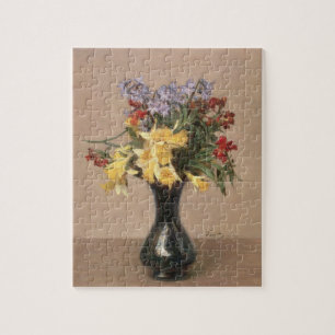 Spring Flowers, 1869 (oil on canvas) Jigsaw Puzzle