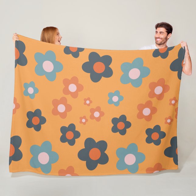 Spring Flowers 60x80 Fleece Blanket (In Situ)