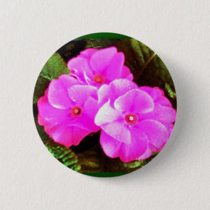 Spring flowers 6 cm round badge