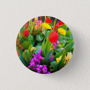 Spring Flowers #6 Pinback Button