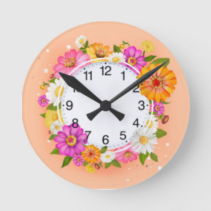 Spring flowers Acrylic Wall Clock