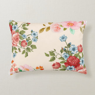 Spring Flowers and Branch pattern cotton  Decorative Cushion