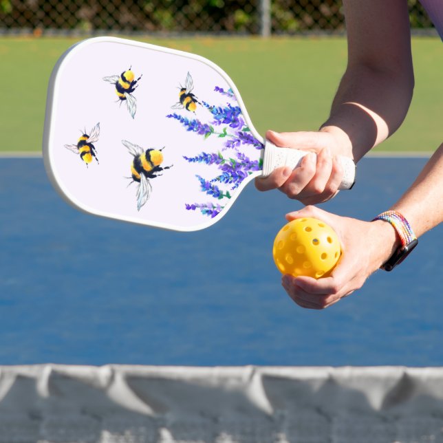 Spring Flowers and Flying Bees Pickleball Paddle (Insitu)