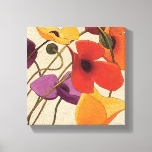 Spring Flowers and Stems Canvas Print