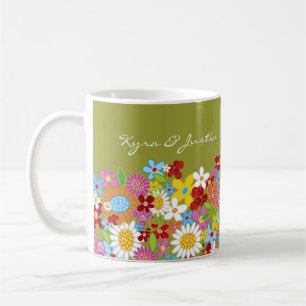 Spring Flowers Announcement / Gift / Favours Mug