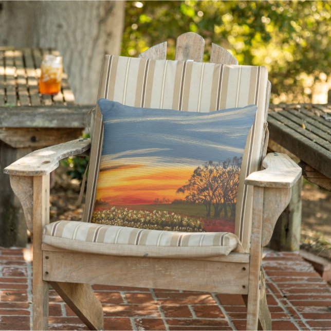Spring Flowers at Sunset, by Gary Poling  Cushion (Chair)
