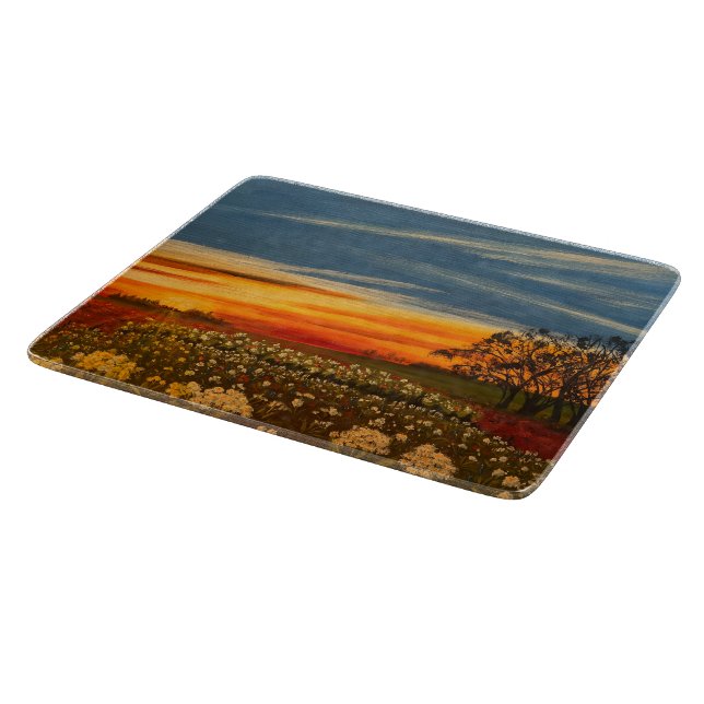 Spring Flowers at Sunset, by Gary Poling  Cutting Board (Corner)