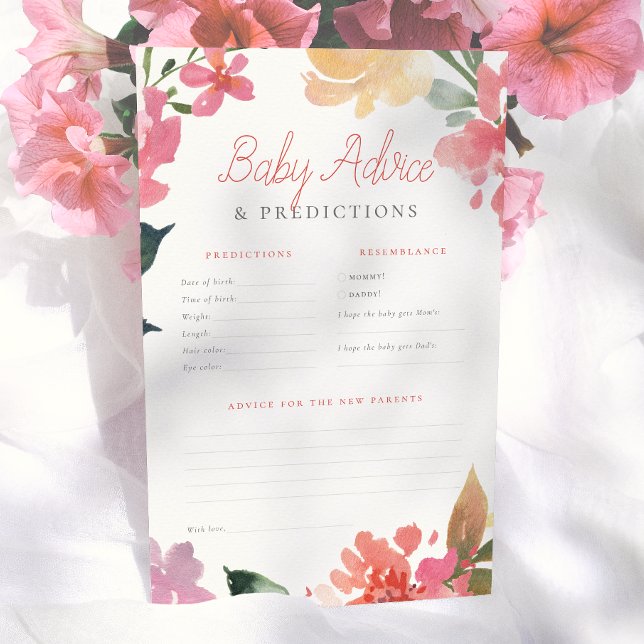 Spring Flowers | Baby Predictions & Advice Game (Creator Uploaded)