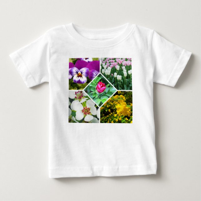 Spring Flowers Baby T-Shirt (Front)