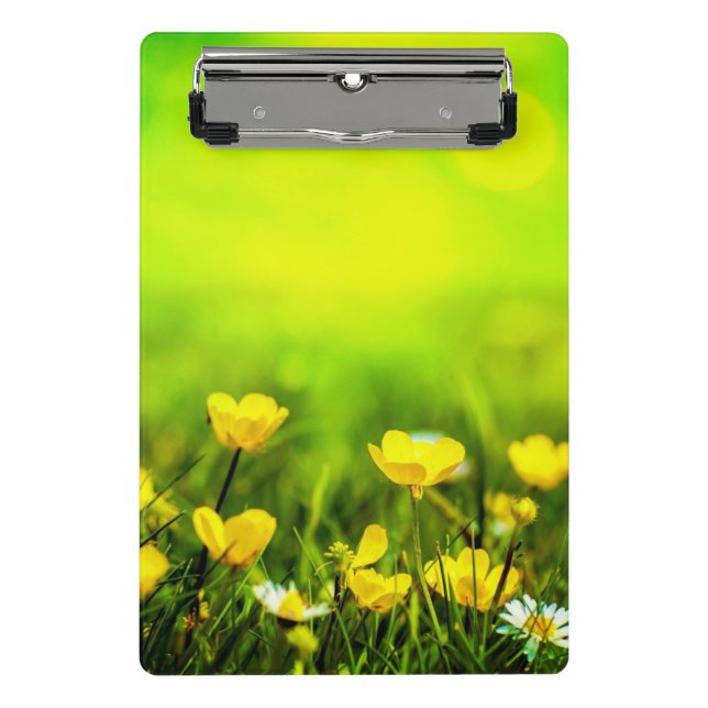 Spring Flowers Background Mini Clipboard (Front)