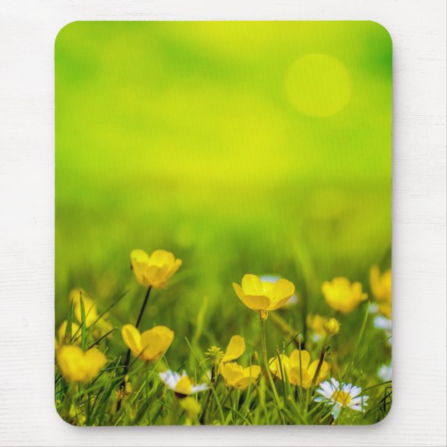 Spring Flowers Background Mouse Mat (Front)