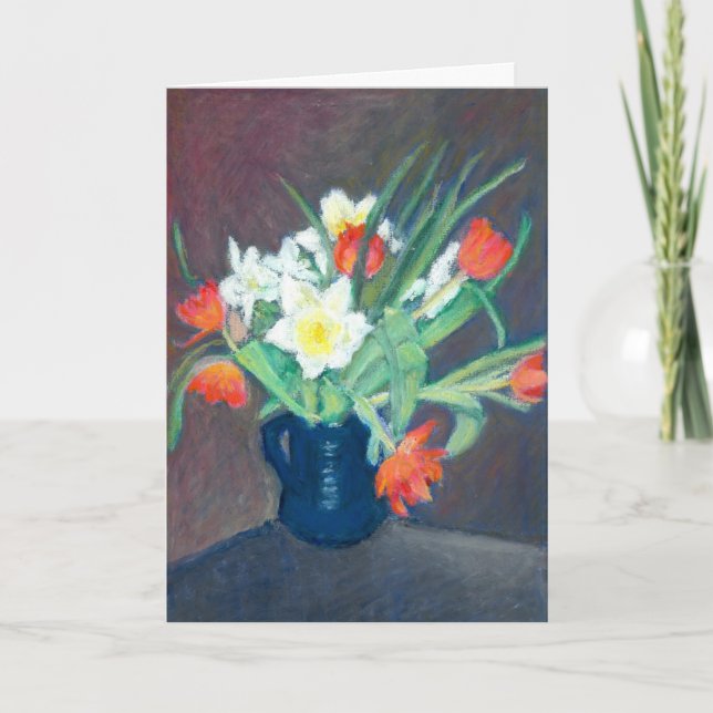 Spring Flowers Birthday Card (Front)