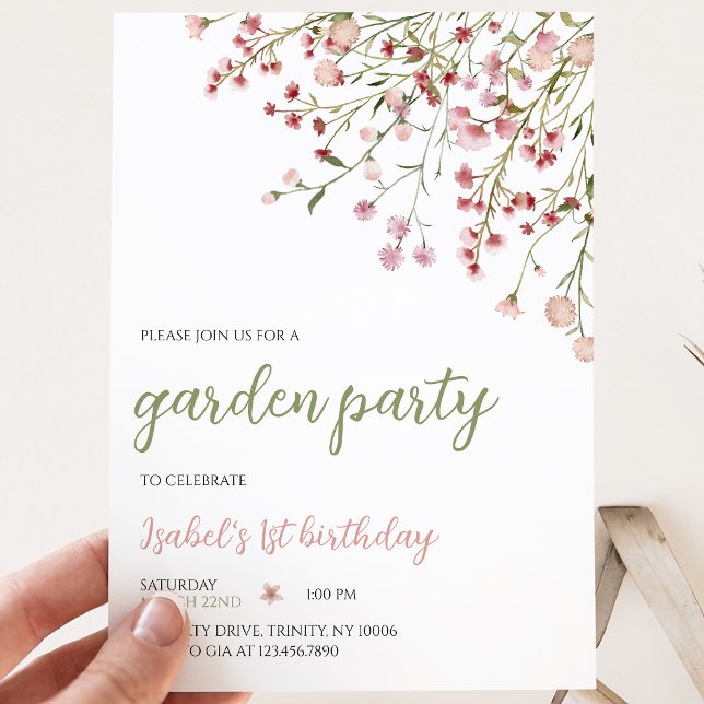 Spring Flowers Birthday Invitation (Creator Uploaded)