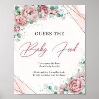 Spring flowers blush roses Guess The Baby Food Pos
