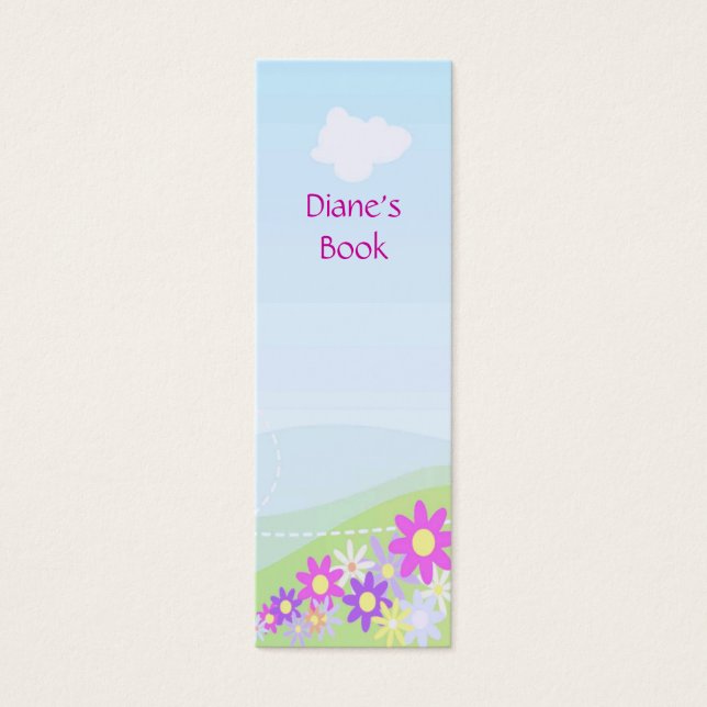 Spring Flowers Bookmark (Front)