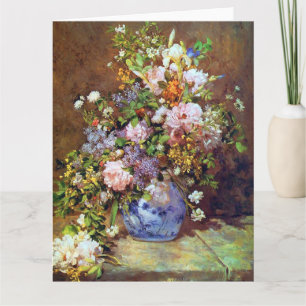 Spring Flowers by Renoir Big Mother's Day Card
