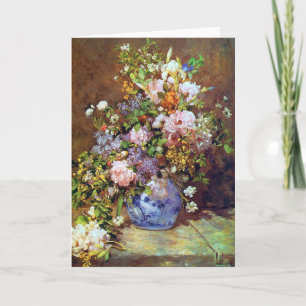 Spring Flowers by Renoir Card