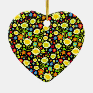 Spring Flowers Ceramic Tree Decoration