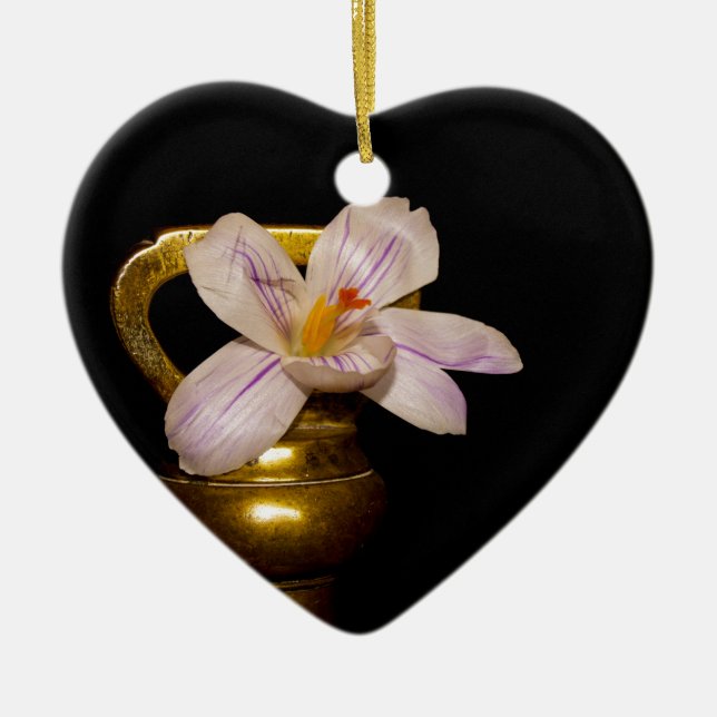 Spring Flowers Ceramic Tree Decoration (Front)