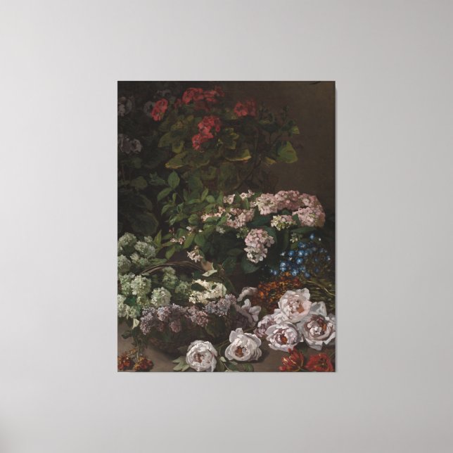 Spring Flowers - Claude Monet Canvas Print (Front)