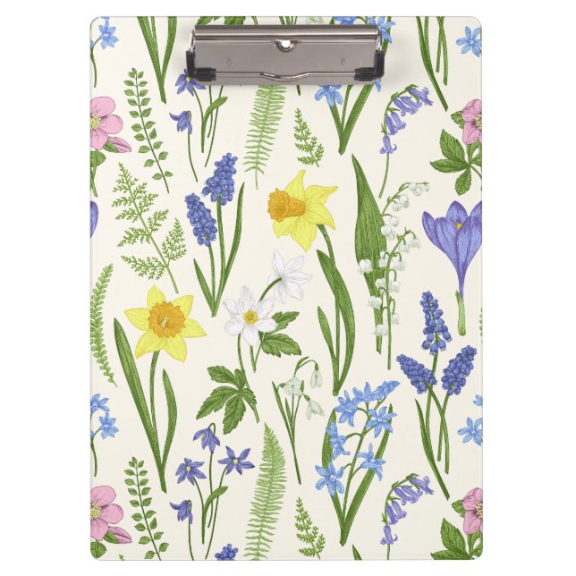 Spring Flowers  Clipboard (Front)