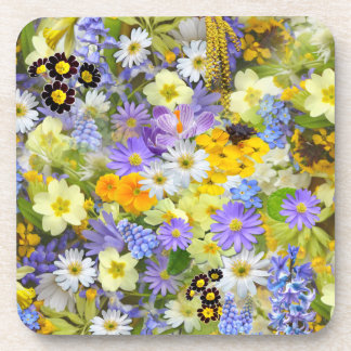 spring flowers coaster